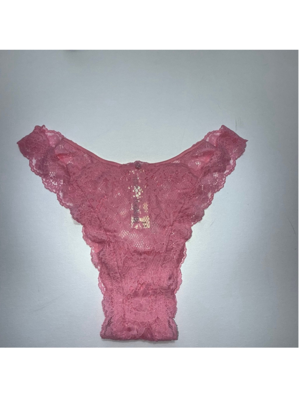 Women's Victoria's Secret Pink Lace Thong Panties XL